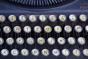 Clavier Remington, machine à écrire